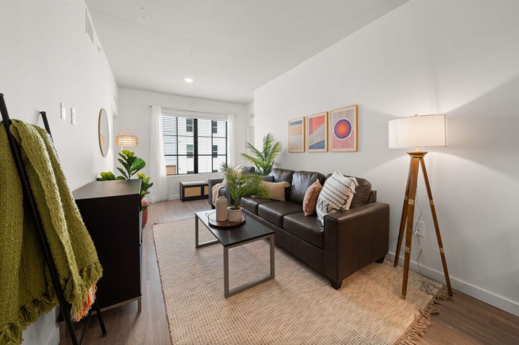 Bright and vibrant living room